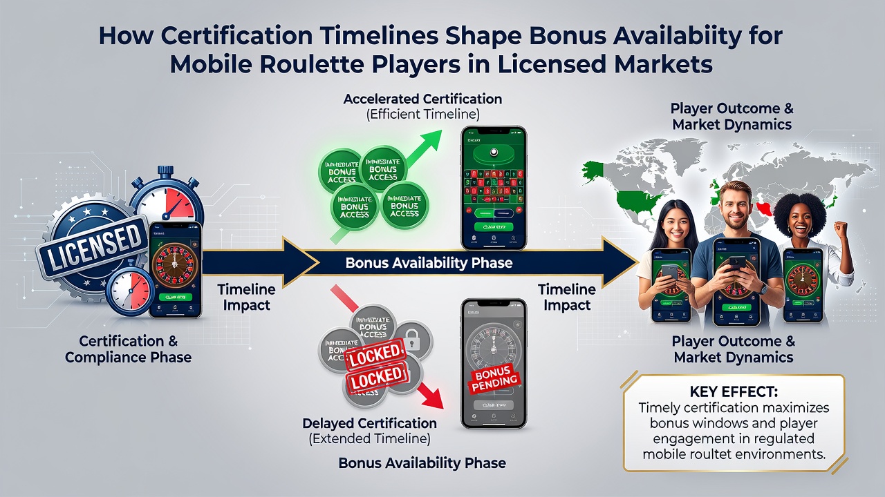 Mobile Roulette Bonusoptionen nach erfolgreicher Zertifizierung in lizenzierten Märkten