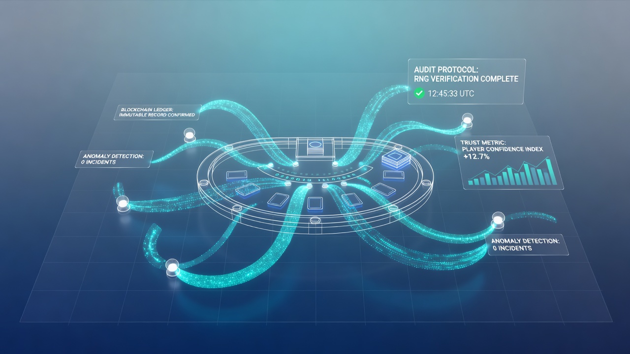 Illustration von Spieler-Interaktionen mit Audit-basierten Vertrauenssignalen in Blackjack-Umgebungen